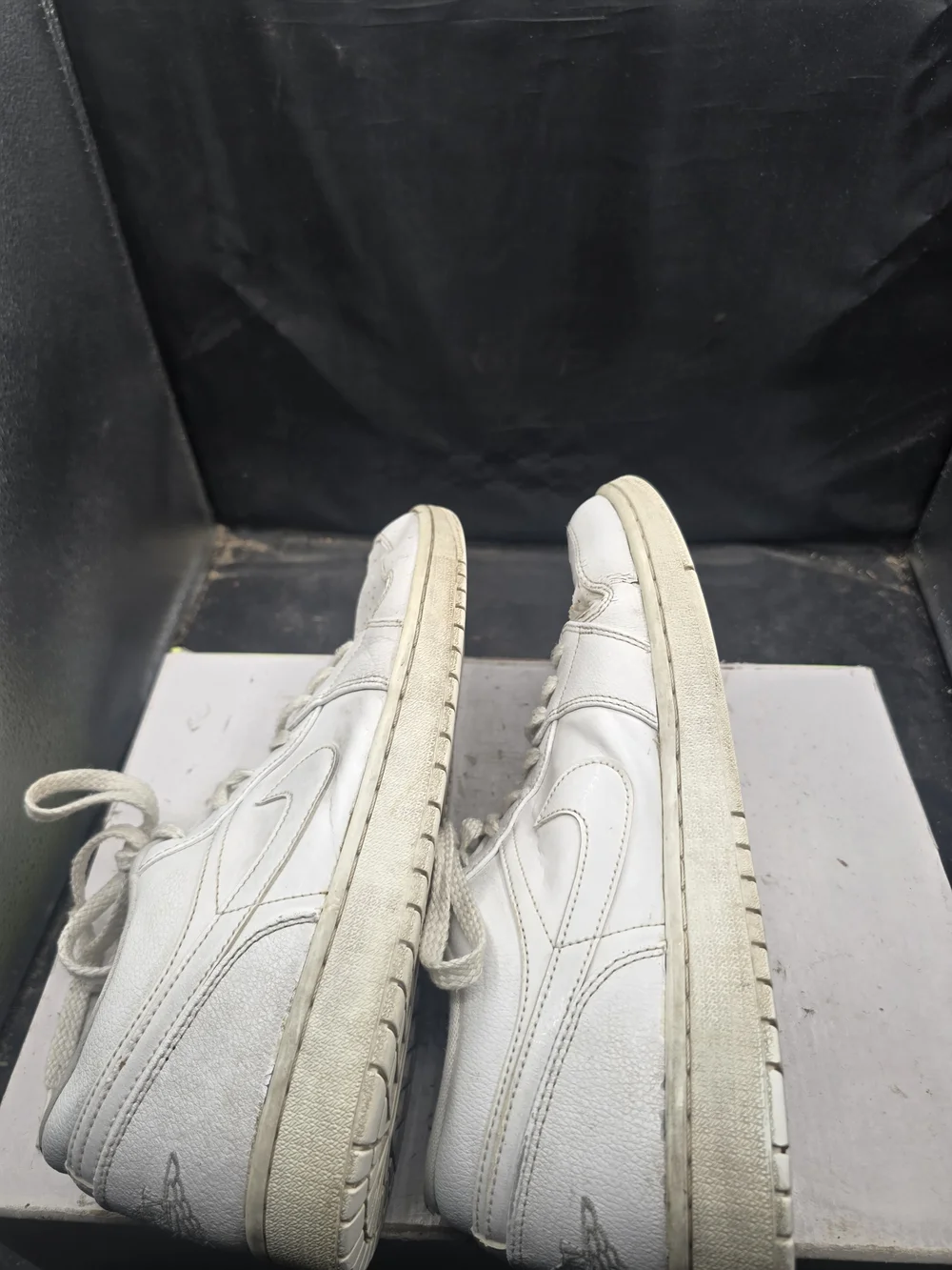Jordan Men's White Low-Top Leather Sneakers